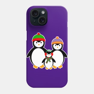 Cute Penguin Family Phone Case