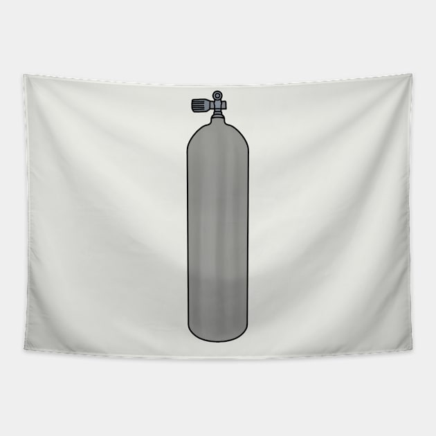 Metal Aluminum Tank for Diving Tapestry by DiegoCarvalho