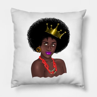 Afro Queen Melanin Pillow