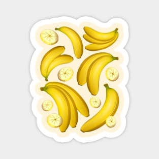 Banana Fruity Pattern Magnet