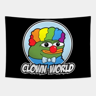 Clown World Pepe Meme Shirt Tapestry