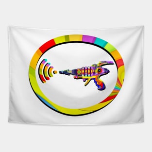 Rainbow - Raygun Circular Tapestry