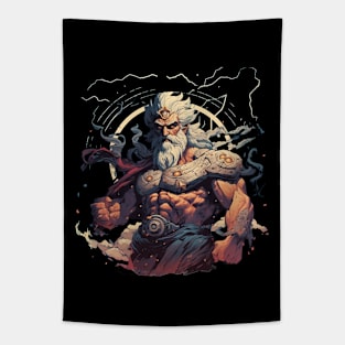 Zeus Illustration Tapestry