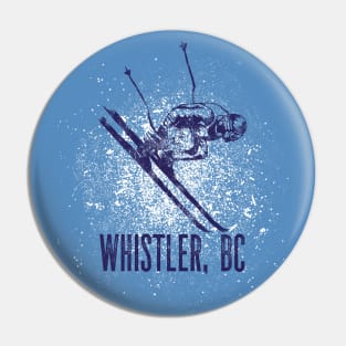 Whistler British Columbia BC Canada Downhill Skier Pin