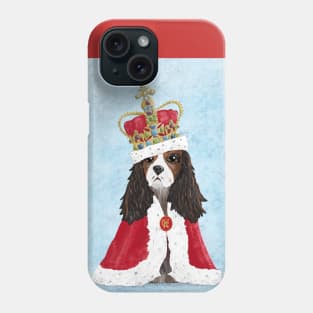 His Majesty King Charles Coronation Souvenir on Blue Phone Case