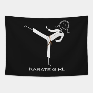 Funny Womens Brown Belt Karate Tapestry