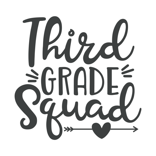 Third Grade Squad Back to School Student Kids by ThreadSupreme