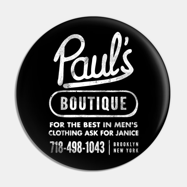 Beastie Paul's WHITE Pin by cobaterus