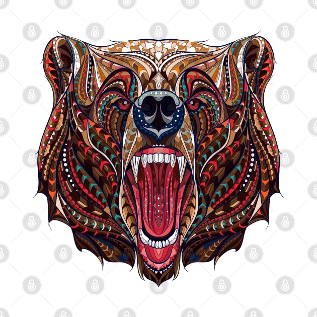 Native American Art - Bear by Hudkins