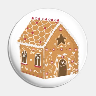 Christmas Gingerbread House Pin