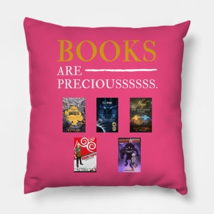 Books Are Precious: Featuring 4 of RJ's Books Pillow