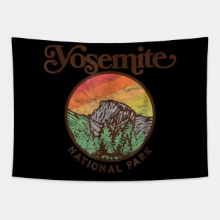 Yosemite National Park Vintage Style Retro 80s Tapestry