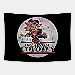 Oklahoma Coyotes Roller Hockey Tapestry