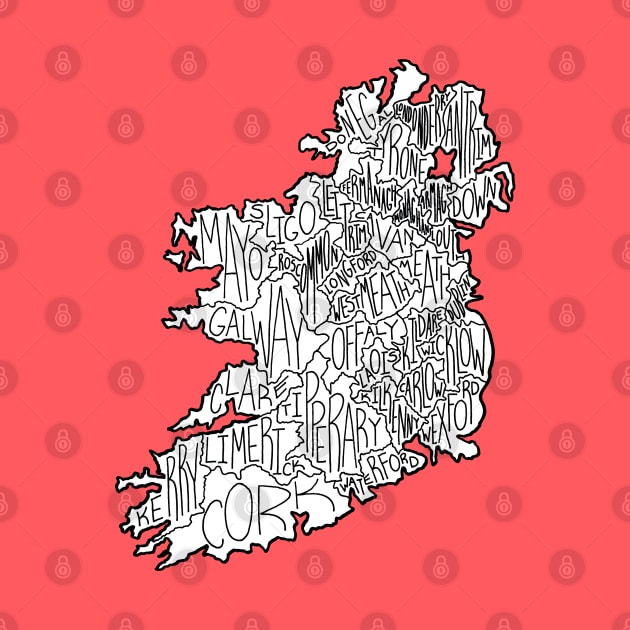 Map of Irish Counties by calenbundalas