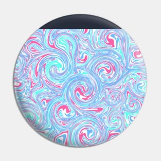 Abstract Liquid Circle - Blue & Purple Pin