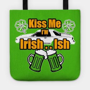 KIss Me Im Irish Ish Caprice Coupe Lucky Clover Beer Mugs Tote