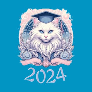 Graduation 2024 Majestic Cat T-Shirt