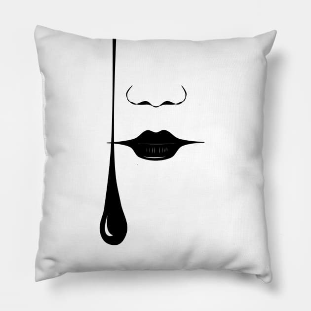 Tear in silence Pillow by Javisolarte