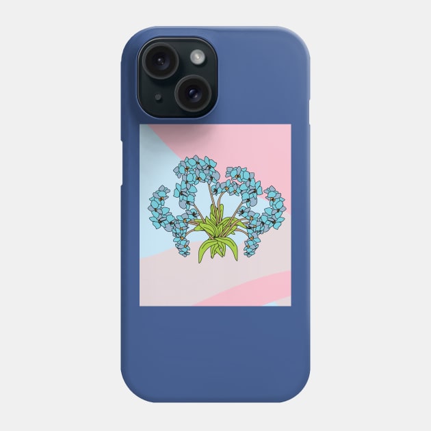 Vintage Flowers Orchids Colorful Phone Case by flofin