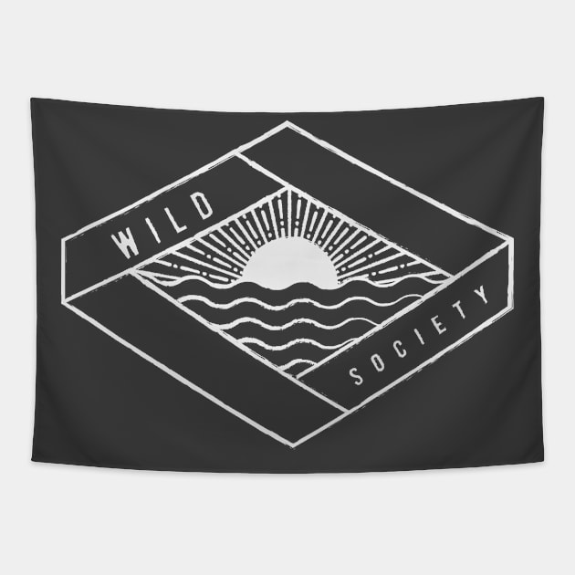 Wild Society Sunset Tapestry by Wild Society Podcast