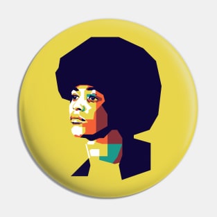 Angela Davis on WPAP Pin