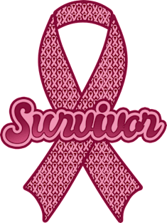 'Breast Cancer Survivor Pink Ribbon' Breast Cancer Magnet