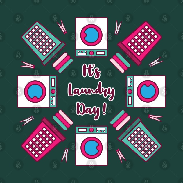 It's Laundry Day Mandala | Green Pink | Dark Green by Wintre2