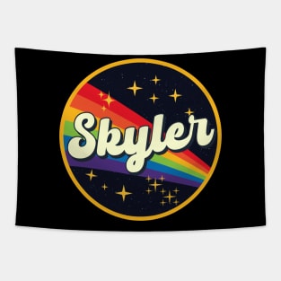 Skyler // Rainbow In Space Vintage Style Tapestry