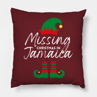 Missing Christmas In Jamaica Pillow