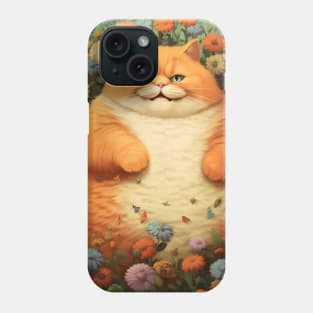 Feline Garden Delight: Cats Amongst a Bouquet of Blooms - Edward Phone Case