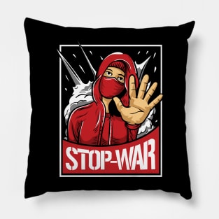 Stop War Ukraine Support Design Pillow