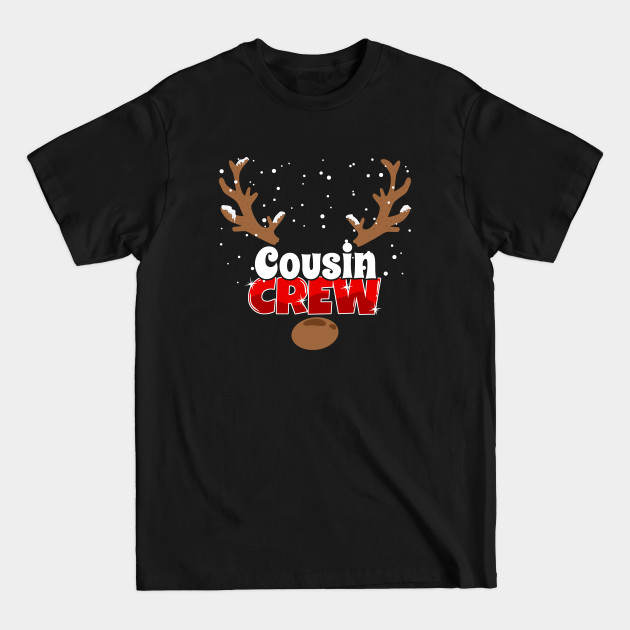 Discover Christmas Cousin Crew Funny Reindeer Matching Pajamat - Cousin Crew - T-Shirt