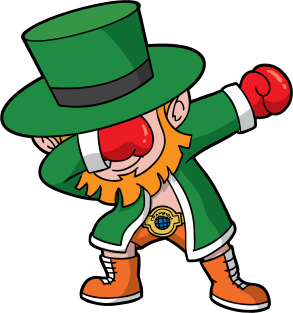 St Patricks Day Boxing Dabbing Leprechaun Dab Magnet