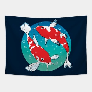 Japanese Koi Fish Tapestry