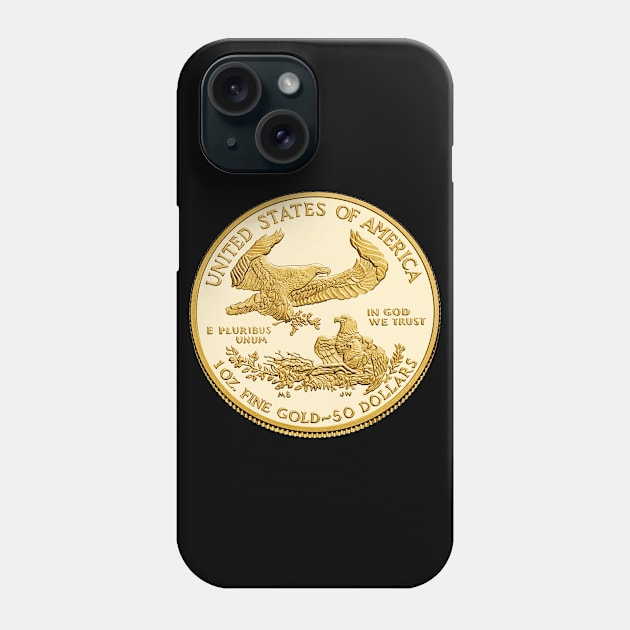 American Eagle Gold Bullion Phone Case by zap