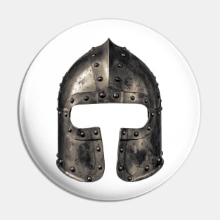Medieval Armour Helmet Pin
