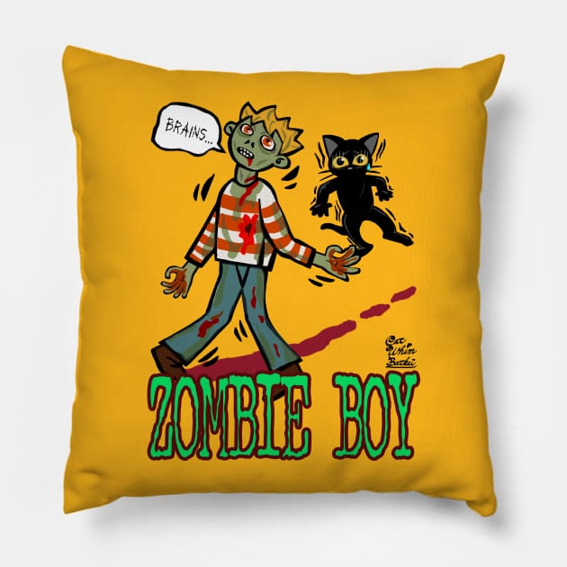 Zombie boy Pillow by BATKEI