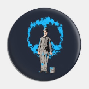 Chaplin With Peace Pin