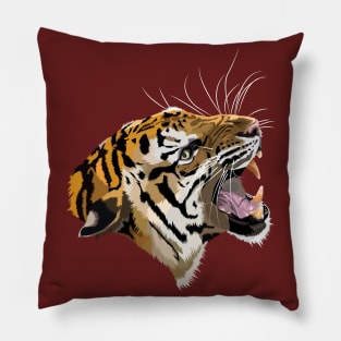 Tiger Head-Vector design Pillow