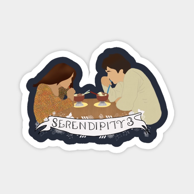 Serendipity 3 cafe scene Magnet by rachaelthegreat