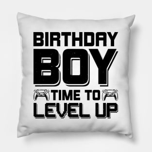 Birthday Boy Time to Level Up Pillow