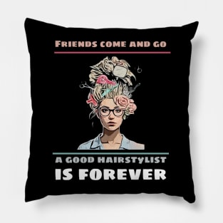 Funny hairdresser beautician Pillow