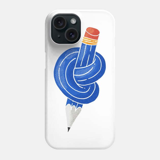 Pencil Knot Phone Case by Tania Tania