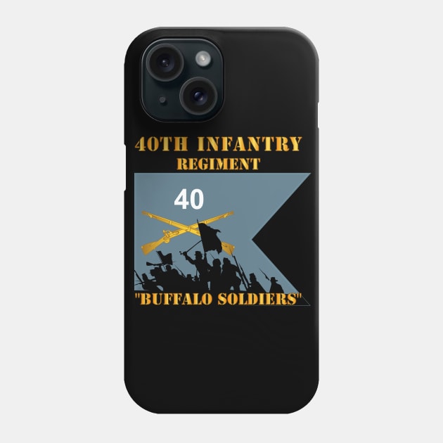 40th Infantry Regiment - Buffalo Soldiers - Charge X 300 Phone Case by twix123844