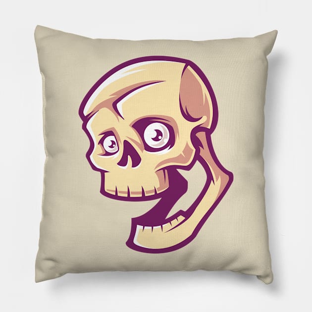 Skull Morte Pillow by Xmell