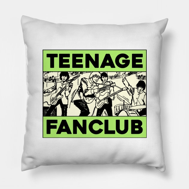 Teenage Fanclub - Graphic Fanmade Pillow by fuzzdevil