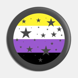 Nonbinary Pride Stars Pin