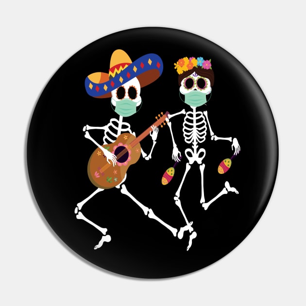 Day of the dead dia de los muetros 2020 gift Pin by DODG99