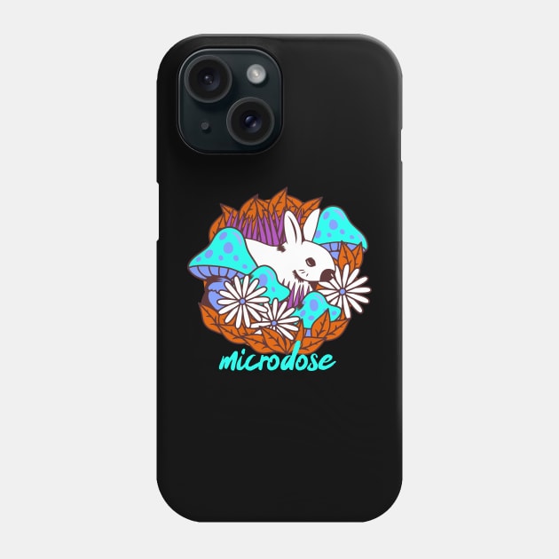 Microdose mushrooms, Magic Mushrooms, hallucinogenic mushrooms, psilocybin mushroom Phone Case by One Eyed Cat Design