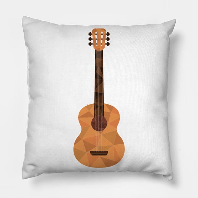 Low Poly Guitar Pillow by MajorCompany